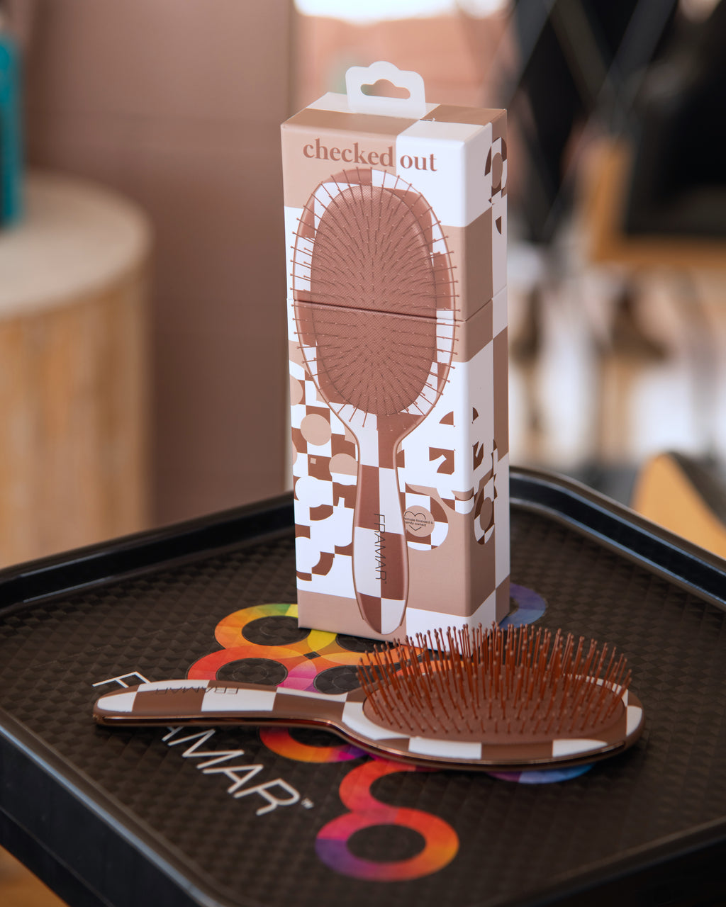 Checked Out Chocolate - Detangle Brush