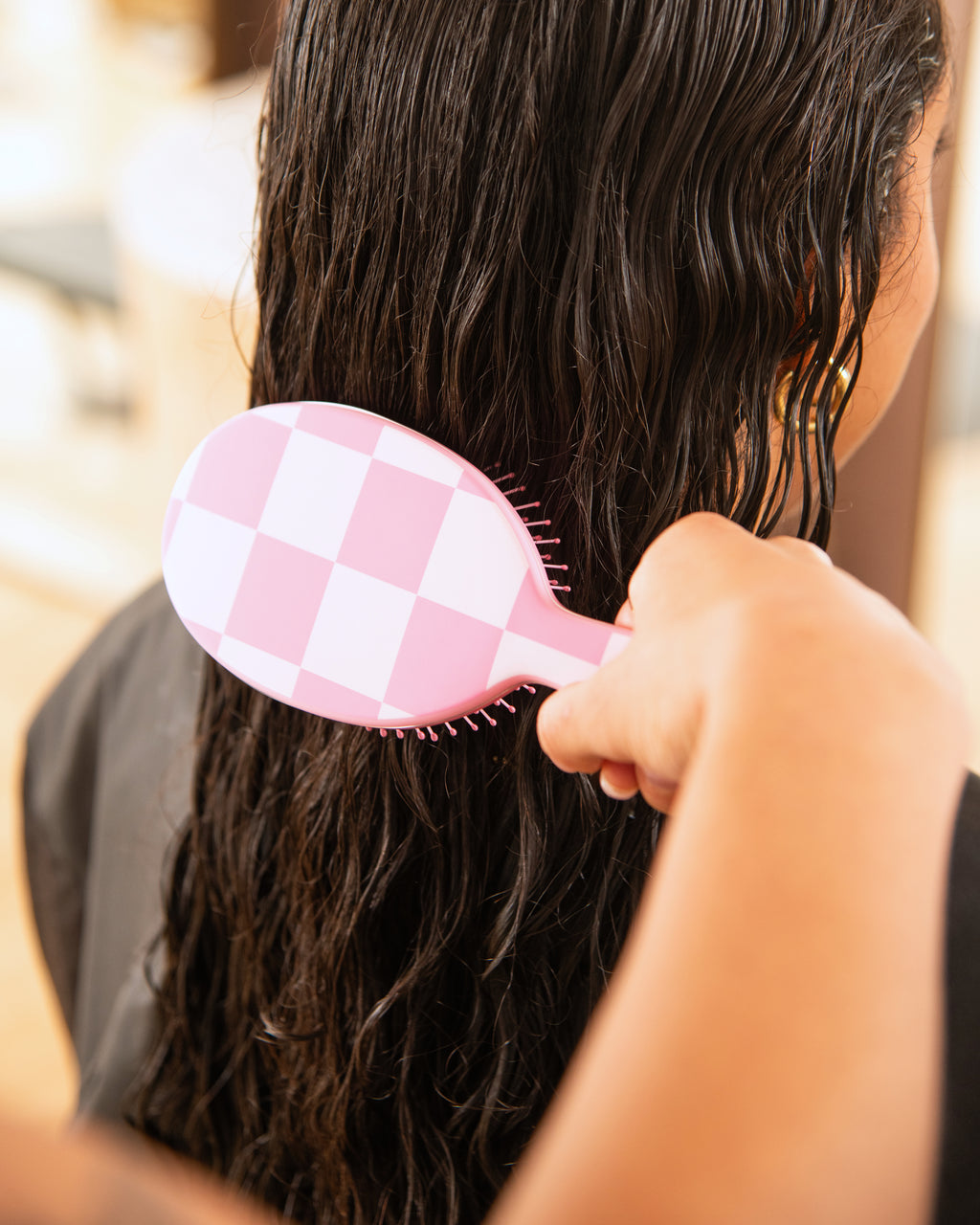 Checked Out Pink - Detangle Brush