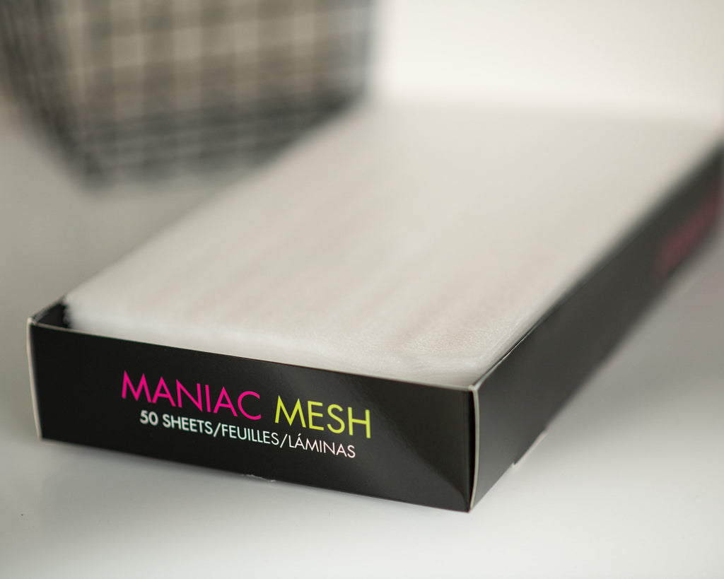 Maniac mesh, hair mesh, foil alternative, reusable mesh strips, hair mesh color, hair color mesh strips, reusable hair mesh, hair mesh sheets