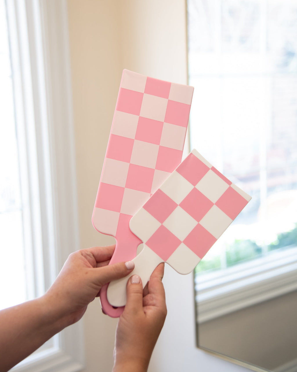 Pink and White Checked Out - Paddle Pack